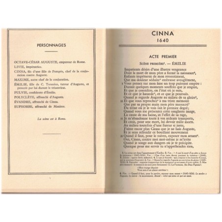 Corneille, Cinna, Polyeucte, théâtre choisi II, 1934 - auteurs classiques, théâtre XVIIe siècle
