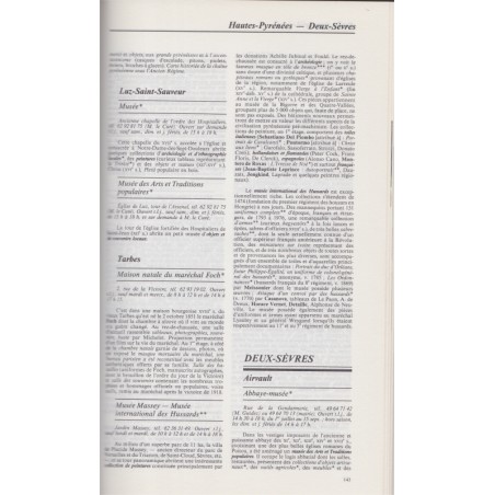 Guide des musées de France, 1988, Pierre Cabanne