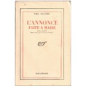 L'annonce faite à Marie, Paul Claudel, 1943 - théâtre XXe s., rivalité amoureuse, lèpre, mystique -