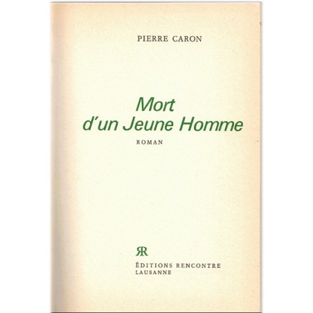 Mort d'un jeune homme, Pierre Caron, 1968 - accident de moto, suicide ?