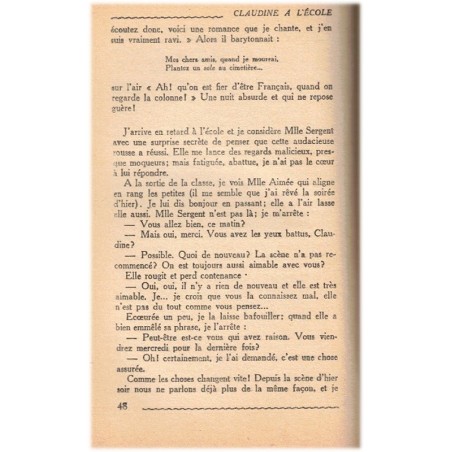 Claudine à l'école, Willy et Colette Willy, 1931 - adolescence de Colette, sensualité