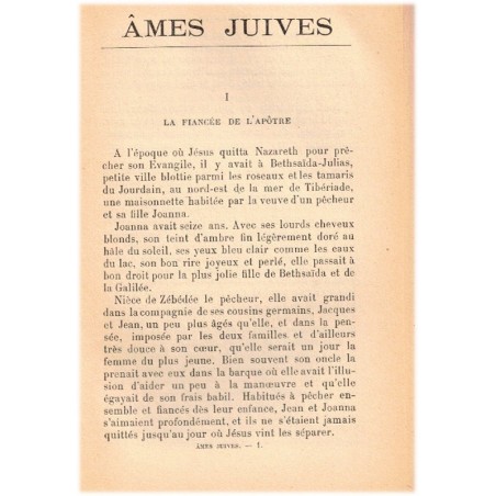 Ames juives, Stéphen Coubé, 1909 - apôtre Jean, version romanesque des Evangiles