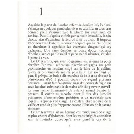 Week-end sauvage, Hubert Corbin, 1999 - suspense, frayeur, parc zoologique, proies vivantes