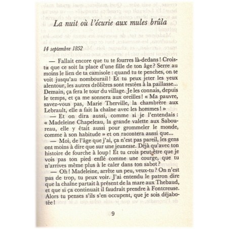 La foire aux mules, Michelle Clément-Mainard, 1988 - jeune bergère, Deux-Sèvres, paysans XIXe siècle