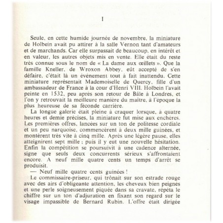 La dame aux oeillets, A.J. Cronin, 1980, portrait d'antiquaire, roman d'amour, écrivain écossais