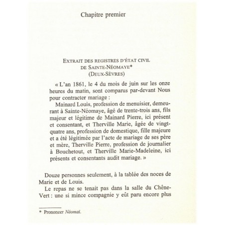 Marie-Mai, Michelle Clément-Mainard, 2000 - , Deux-Sèvres XIXe siècle, arrivée du chemin de fer, saga familiale