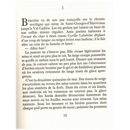 L'angélus du soir, Bernard Clavel, 1987 - Grand nord canadien, le dernier homme et son cheval