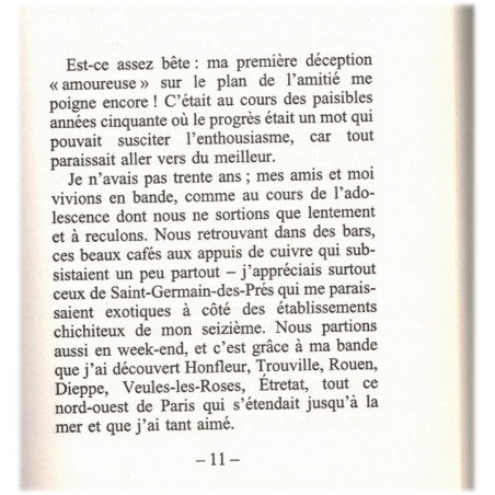 Les amis sont de passage, Madeleine Chapsal, 1997 - amitié