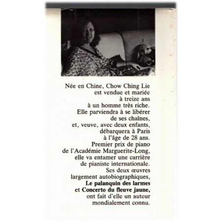Le palanquin des larmes, Chow Ching Lie, 1988 - mariage forcé, asservissement femme, musicienne chinoise,