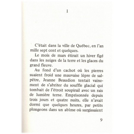 La Bourrelle, Bernard Clavel, 1980 - Québec 18e siècle, femme du bourreau