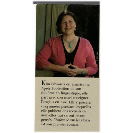 L'enfant de tous les silences, Kim Edwards, 2008 - enfant handicapé, abandon, secret de famille