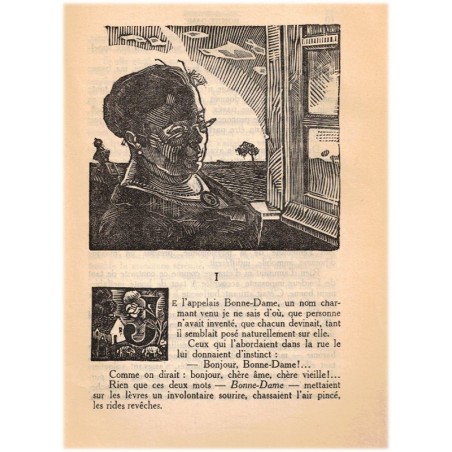 Bonne-Dame, Edouard Estaunie, 1927 - une dame du XIXe siècle,, Le livre moderne illustré
