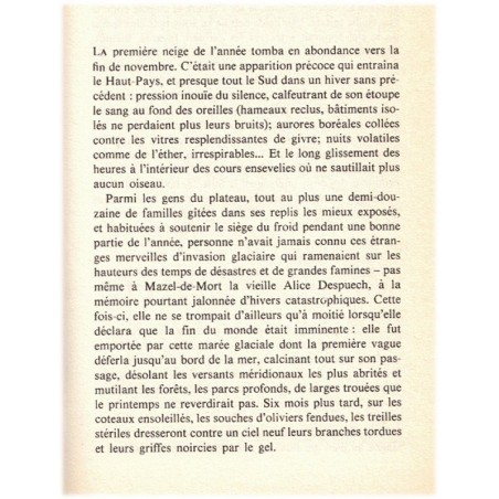 L'épervier de Maheux, Jean Carrière, 1977 - Cévennes, rigueur paysanne, désertification des campagnes