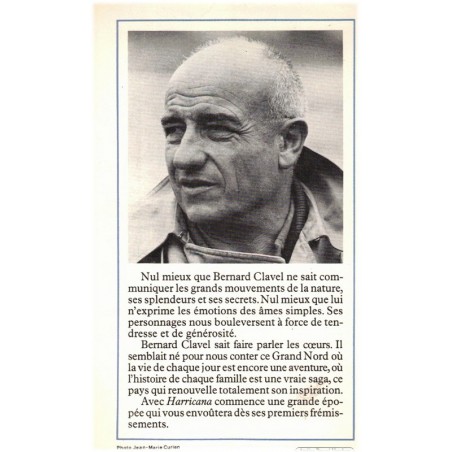 Harricana, Bernard Clavel, 1983 - beauté du Canada, Grand nord canadien,