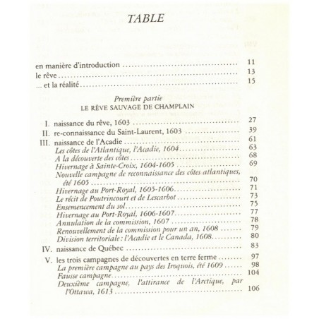 Le rêve américain, de Champlain à Cavelier de La Salle, Yves Cazaux, 1988 - Acadie, Québec, Canada, Amérique XVIIe siècle