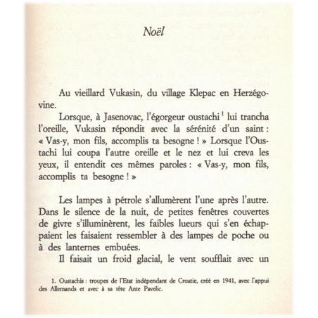 Le couteau, Vuk Draskovitch, 1993 - écrivain serbe, littérature serbe