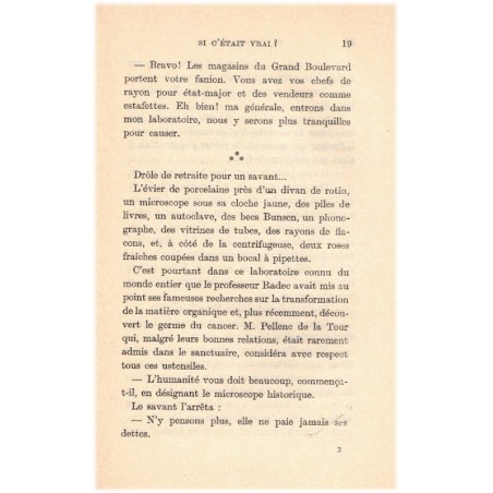 Si c'était vrai ? Roland Dorgelès, 1934 - roman ancien