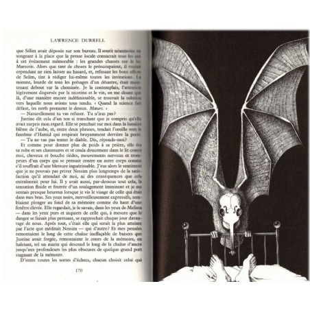 Le quatuor d'Alexandrie, T1 Justine, Lawrence Durrell, 1968 - roman d'amour, bleu Cercle du bibliophile