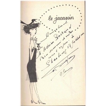 Le jacassin, dédicacé, Pierre Daninos, 1962 - dédicacé par Pierre Daninos, sociologie des Français, humour,