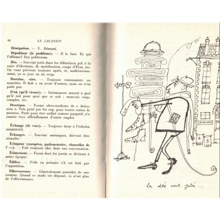 Le jacassin, dédicacé, Pierre Daninos, 1962 - dédicacé par Pierre Daninos, sociologie des Français, humour,