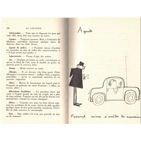 Le jacassin, dédicacé, Pierre Daninos, 1962 - dédicacé par Pierre Daninos, sociologie des Français, humour,