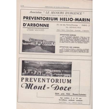 Guide médical de France 1958, annuaire médecins, sanatoriums, préventoriums, santé, médecine,