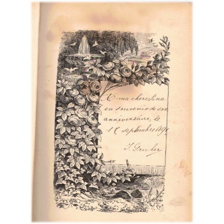 Album lyrique de la France moderne, Eugène Borel, 1885 - 12 gravures, anthologie littérature lyrique XIXe siècle