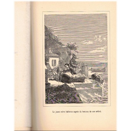 Album lyrique de la France moderne, Eugène Borel, 1885 - 12 gravures, anthologie littérature lyrique XIXe siècle