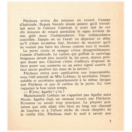 Mouche, Demouzon, 1976 - détective privé, mystère, roman policier