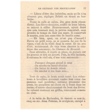 Le Château des Brouillards, Roland Dorgelès, 1932 - Paris, la bohême en 1910 à Montmartre