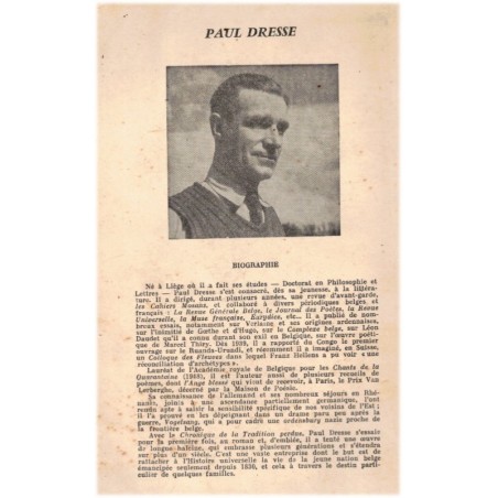 Chronique de la tradition perdue, T2 Le respect de l'argent, Paul Dresse, 1957 - dédicacé par Paul Dresse, histoire Belgique