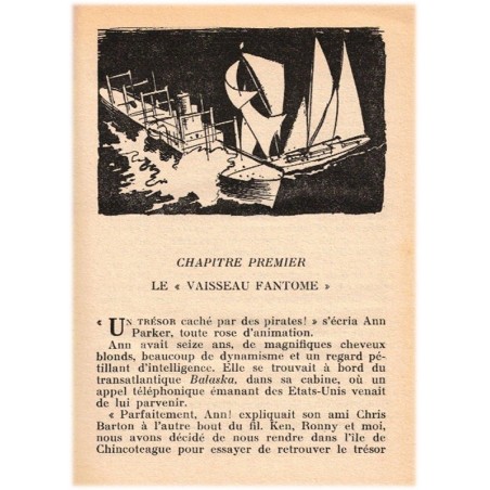 Le secret des boucaniers, Caroline Quine, 1972 - les sœurs Parker, enquêtes, aventures filles, bibliothèque verte