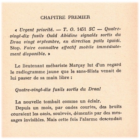 L'escadron blanc, Joseph Peyré, 1959 - roman d'aventure coloniale, Sahara, bibliothèque verte