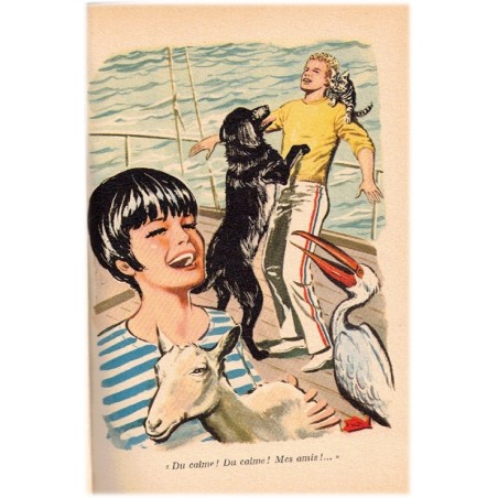 Cinq jeunes filles en Armorique, Georges G. Toudouze, 1969 - aventures filles, traversée en bateau, bibliothèque verteL