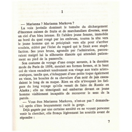 Indomptable Marianna, Catherine Creel, 1984 - ruée vers l'or 1900, Alaska, grand nord, romanesque