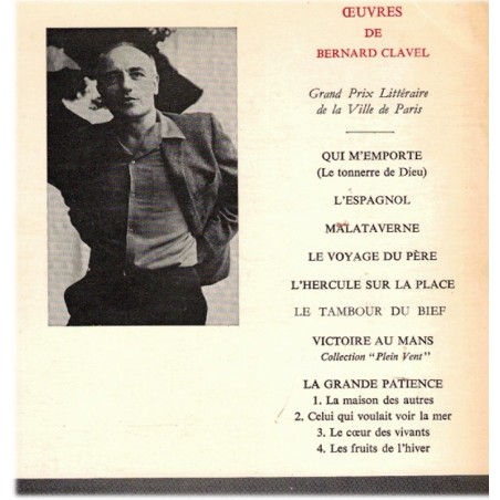 La grande patience, T2, Celui qui voulait voir la mer, Bernard Clavel, 1970 - 2e guerre mondiale, exode 1940, amour maternel