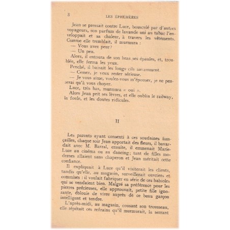 Les éphémères, Renée Dalby, 1949 - roman édition épuisée