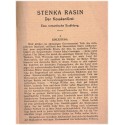 Stenka Rasin, An fernen Ufern, Rodolphe Kessler, 1937 - Kosakenfürst, Kanada, dédicacé par l'auteur, alsatiques