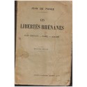 Les libertés rhénanes, pays rhénans, Sarre, Alsace, Jean de Pange, 1922 - Droit local, politique Alsace, Allemagne