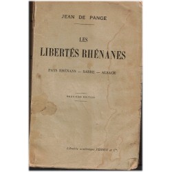 Les libertés rhénanes, pays...