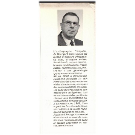 Strasbourg toujours, Raymond Bourgart, 1992 - Strasbourgeois en 1930, particularisme alsacien, alsatiques