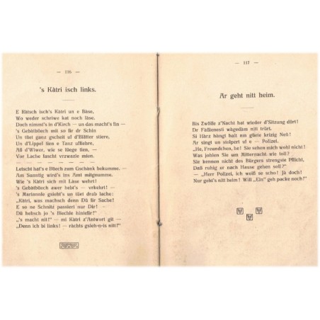 Elsàsserblüet, Gedichte, Alois Wirth 1911 - poète alsacien, littérature alsacienne, dialecte alsacien, alsatiques
