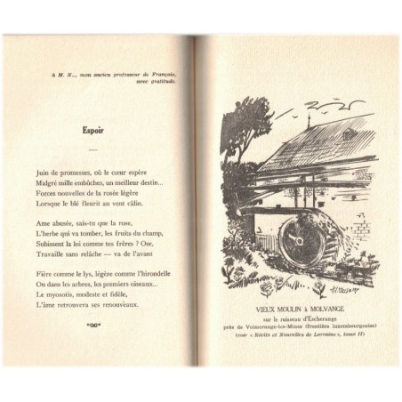 Chardons et bleuets, poésies de Lorraine, Albert Henry, 1954 - poète lorrain,