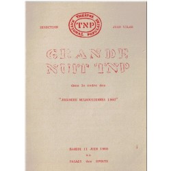 Le Faiseur, programme TNP Jean Vilar, journées mulhousiennes 1960 - théâtre XXe s. Mulhouse, comédiens, spectacles