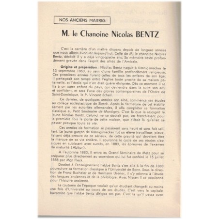 Bulletin de l'Amicale des Anciens élèves du Petit Séminaire de Montigny-lès-Metz, Lorraine avril 1960 - revues écoles