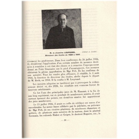 Le Petit Séminaire de Montigny-lès-Metz 1854-1954, J. Eich 1954 - prêtres professeurs école catholique Lorraine
