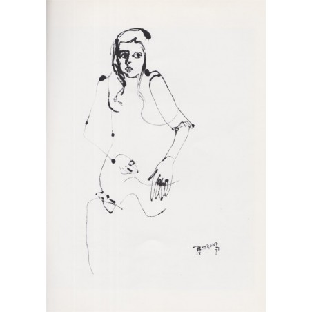 Gaston Bertrand, Portraits, Jean Guiraud, 1977 - art, peintres, art moderne,Belgique