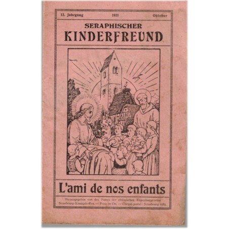L'Ami de nos Enfants, Seraphischer Kinderfreund, Oktober 1931 - revue alsacienne, revue religieuse pour la jeunesse