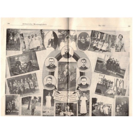 Missions africaines Haguenau, Afrikanisches Missions Glöcklein, Mai 1937  - alsatiques, missionnaire Afrique