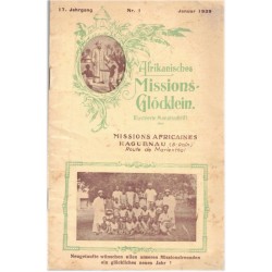 Missions africaines Haguenau, Afrikanisches Missions Glöcklein, Januar 1939  - Pères Blancs, missionnaire Afrique